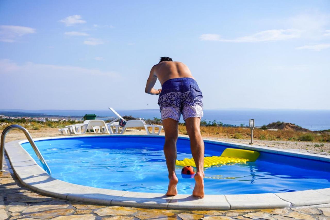 Beautiful Secluded Area Near Novalja Vacation House With Pool And Sea View Villa Lara エクステリア 写真