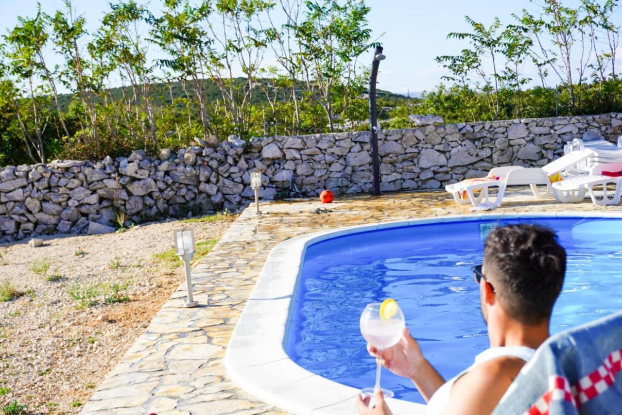 Beautiful Secluded Area Near Novalja Vacation House With Pool And Sea View Villa Lara エクステリア 写真